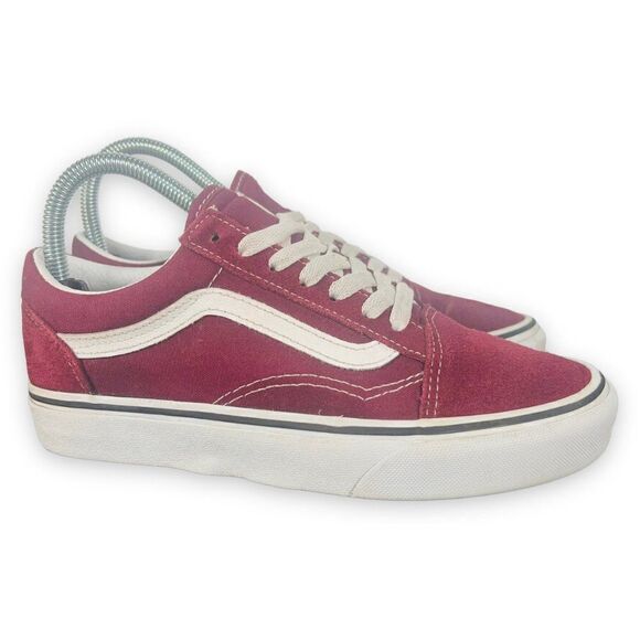 Vans Old Skool Suede / Canvas Burgundy / White Women's 6.5 - Picture 4 of 13